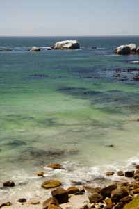 Turquoise Waters near Boulders